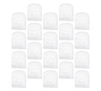 Hemobllo Visage en Tissu de Coton Blanc, Feuilles Pré-découpées de Grimace, Augmentent L'absorption Cutanée pour Soins Visage Spa