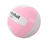 Hemobllo Volley-Ball de Plage Gonflable Antidérapant en PVC Rose, avec Pompe, pour Gym et Extérieur, Débutants et Adolescents