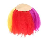 Hemobllo Wig Multicolore Drôle pour Halloween et Carnaval Perruque Colorée pour Dj Spectacle et Jeux de Rôle Style Fluffy et Festif pour Fête et Scène