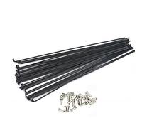 HEMODIAN Rayons De VéLo Porte-vélos en Acier Inoxydable de 12 pcs 260-296mm Vélo MTB Rayon de Roue Rayonne à vélo électrique(294mm)