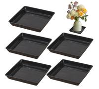 Hemore Soucoupe de Plante de 5pcs, 11, 8x11, 8 Pouces Plateaux Plante en Plastique épaissis, soucoupes Pot à Fleurs Lourdes, Plateau jardinière pour extérieur et intérieur, décor d'halloween