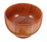 Hemoton 1 bol simple en bois fait à la main 10 x 6,5 cm