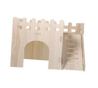 HEMOTON 1 Ensemble abri en Bois Massif Maisons de Hamsters se Cache Tout Petit Jouets pour Hamsters Cacher Maison de Hamster en Cage Adorable cachette de Rat Maison d'écureuil Domestique