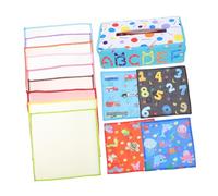 HEMOTON 1 Ensemble De Boîtes En Papier Mouchoirs En Papier Apaisants Pour Le Jeu Sensoriel Écharpes Pour Bébés Siège De Sport Flanelle Colorée