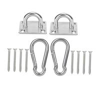 HEMOTON 1 Ensemble Kit de Suspension pour Fixations Inoxydable Plaques de Support à Vis Crochets de Suspension Résistants Accessoires pour Chaise Utilisation Intérieur Extérieur