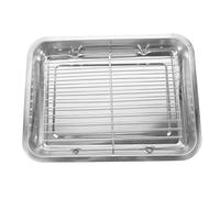 HEMOTON 1 Ensemble Plateau en Acier Inoxydable Bac à Fruits Assiette Apéritive en INOX Assiette De Nourriture Ménagère Plateau Alimentaire en Acier Inoxydable Porte-collation