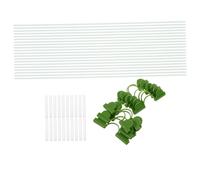 HEMOTON 1 Ensemble Support de Culture de Plantes Ensemble de Arceaux de Jardin avec Connecteurs Plastique et Clips pour Tunnel de et Pratique pour Potager et Jardin Extérieur