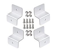 HEMOTON 1 Jeu Aluminium Pour Panneaux Solaire Kit De Supports De Pour Camping Bateaux Installation Durable Et Adaptée Aux Structures Personnalisées 4 Pièces