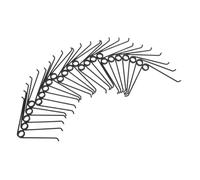 HEMOTON 1 Jeu Ressort En V Sécateurs De Jardin Ressort Pour Sécateur Long Ressort De Coupe Remplacement Du Ressort De Sécateur Ressort De Remplacement Acier Inoxydable Noir 25 Pièces