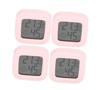 HEMOTON 1 Jeu Thermomètre Humidité De La Température Intérieure Moniteur De Jauge D'humidité Hygromètre Pour Chambre De Bébé Compteur De Température Abdos Couleur Aléatoire 4 Pièces