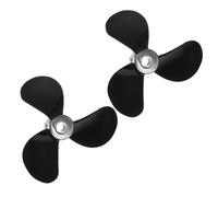 HEMOTON 1 Paire D'Hélices À Trois Pales De Kayak Rc Hélice De Bateau en Plastique De Bateau Rc Hélice Et Tige Hélice De Bateau Rc pour Bricolage Vis À De Bateau avec