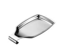 HEMOTON 1 Pc repose-cuillère plateau de service carré repose-spatule couverts de table plateau de cuisine plateau inox cuillère à riz Étagère de rangement Positionner plateau de rangement