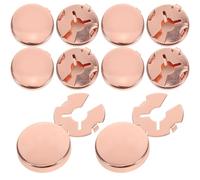 HEMOTON 10 Pièces Bouton de Col de Chemise Rond, Style Rétro Classique | Finition Polie Brillante, Clip Facile sans Tissu, pour Vestes et Chemises D’uniforme, Réunions