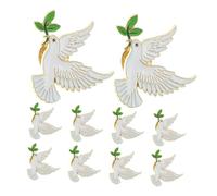 HEMOTON 10 pièces Broche Symbole de Paix en Alliage Léger Épinglette Décorative pour Vestes Pulls et Robes Femme Harmonie et Cadeau Célébration