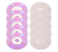 HEMOTON 10 Pièces CD Vierge Réinscriptible Mini 8cm 1,4 Go en Plastique | Compatible Large, Imprimable, Conçu pour Musique et Voix, Format Compact, Lot Unitaire pour Archivage
