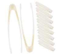 HEMOTON 10 Pièces Compter la Formation Tweezers brucelles quantité Pince à épiler Aides au développement précoce des compétences pincettes d'exploration de la Nature Plastique Blanche
