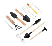HEMOTON 10 Pièces Ensemble d'outils de Plantation entrée Outils Miniatures Pelle Mini Outils de Jardinage Trousse de Fleurs Fournitures de Jardinage Mini-kit de Plantation en