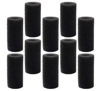 HEMOTON 10 Pièces Éponge Filtrante pour Aquarium, Éponge de Préfiltre, Protection de Filtre en Mousse Noire, pour Eau Douce et Eau de Mer, Protège Les Alevins et Crevettes