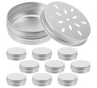 HEMOTON 10 Pièces Étui D'entraînement Olfactif en Aluminium Argenté pour Chien Boîte de Parfum Support Solide pour Libérer Énergie et Réduire Stress pour Jeux D'odorat et Dressage