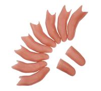 HEMOTON 10 Pièces Faux Thumb Cover Simulation Finger Sleeve Réaliste pour Tours de Close-up Accessoire de Scène et Film Halloween