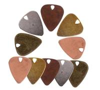 HEMOTON 10 pièces Médiators de Guitare de Colorées Or Ancien Rouge Ancien Rose Doré pour Guitare Électrique et Ukulélé Plectres Confortables et Élégants pour Musiciens