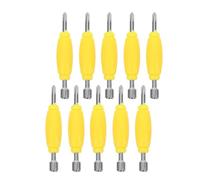 HEMOTON 10 Pièces Mini Tournevis Double Tête pour Fingerboards Kit Métal et Plastique Outil Compact de Réparation pour Finger Skateboard Portable pour Adolescents et Loisirs