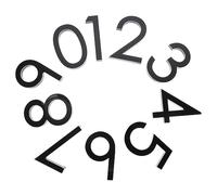 HEMOTON 10 Pièces Plaque d'immatriculation numéros d'adresse sur la maison chiffres autocollants etiquette autocollante décor numéro d'adresse chiffre dadresse stickers Métal signalisation