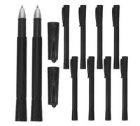 HEMOTON 10 Pièces Stylo-surligneur Double Pointe Noir Jaune Présent Rentrée | Pointes Fine et Biseautée, en Plastique et Acier Inoxydable, pour Notes D’étude, Journaux, Réunions, Enseignants