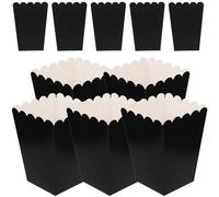 HEMOTON 100 Boîtes à Popcorn en Carton Blanc Fiables et Sûres pour Snacks et Bonbons, pour Fêtes à Domicile et Magasins de Snacks