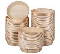 HEMOTON 100 Moules À Tartelettes À Fond Rond Moule Individuel En Papier Cuisson Résistants Aux Graisses Démoulage Facile Compatibles Four Et Micro-Ondes Pour Tartes Quiches Desserts
