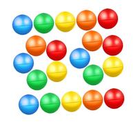 HEMOTON 100 Pièces Boules de Tirage Colorées Capsules Plastiques Légères et Silencieuses pour Jeux de Fête Machine à Distributeur et Activités Garçon Fille