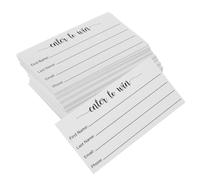 HEMOTON 100 Pièces Cartes de Tombola Vierges Multi-usages en Papier pour | Écriture Fluide, Compatibilité Multi-stylos, Entrée Organisée, pour Organisateurs D’événements et Stands Commerciaux