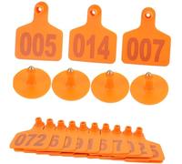 HEMOTON 100 Pièces Étiquettes Doreille pour Bétail Couleur Vive Numérotées et Durables pour Vaches Moutons Cochons Usage