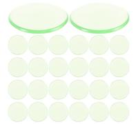 HEMOTON 100 Pièces Jetons de Bingo en Résine Transparents 19mm | Couleur Vert Clair, Résistance aux Chocs, Apprentissage des Additions et Soustractions, pour Élèves et Petits