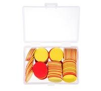 HEMOTON 100 Pièces Jetons de Comptage en PVC Rouge Ronds | Surface Imperméable, Nettoyage Facile, Forme Ronde, Usage Familial en Loisir, Couleur Vive