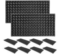 HEMOTON 10Pcs Plateau de Germination de Graines 128 Cellules Plateaux de Semis de Jardinage Plateau de Départ de Graines pour La Croissance des Graines à Partir de 80G