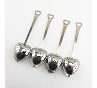 HEMOTON 10Pcs Thé Infuseur en Acier Inoxydable Long Grip Spoon Tea Mesh Infuseur Loose Leaf Thé Infuseur Fine Mesh Ball Thé Filtre de Thé Pincer Thé Infuseur Busket