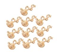 HEMOTON 10pièces Épingle Serpent Alliage Broche Pour Femme Et Personnel Infirmier Clip De De Cardigan Bijoux Pour Robe Unisexe Doré