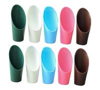 HEMOTON 10pièces Mini Pelles Plastique pour Jardinage Cuillère à Terre Antidérapante Outils De Plantation Et Culture pour Succulentes Et Plantes Et Sécurisé avec Base Épaissie Stable