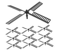 HEMOTON 10pièces Pales Éolienne de Jardin Plastique Détachées pour Moulin à Vent Accessoires pour Éoliennes