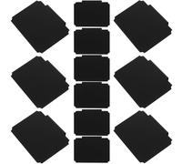 HEMOTON 12 Clips D'étiquettes Réutilisables pour Paniers, Clips Noirs en Pp Multifonctionnels, Étiquettes Effaçables pour Organisation et Rangement, Lot de 12 Pièces