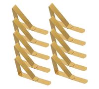 HEMOTON 12 Pièces Clips de Nappe Acier Inoxydable Fixations Ajustables pour Tables de Pique et Camping Pince Antidérapante Durable et