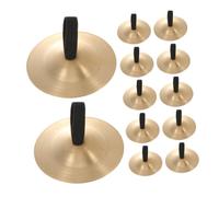 HEMOTON 12 Pièces Cymbales à Doigts pour Garçon Fille Instrument de Percussion et Ergonomique pour Danse École Fête et Initiation Musicale