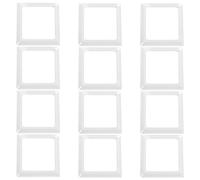 HEMOTON 12 Pièces Habillage de Colonne en Pvc Blanc à Deux Pièces, Base Fendue Minimaliste et Élégante pour Pots de Fleurs et Décorations, pour Maison et Bureau
