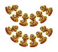 HEMOTON 12 Pièces Pendentif Serpent, Ornement Suspendu de Serpent, Plastique, Doré, 2025 Zodiaque Chinois, Décoration Nouvel An, pour Voiture et Bureau
