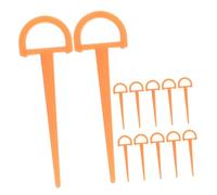 HEMOTON 12 Pièces Piquets pour Piquets de Fixation D pour Camping Accessoires de Robustes Portables