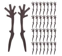 HEMOTON 120 Pièces Branches de Cerf Faciles à Suspendre et Réutilisables Marron en Plastique Accessoires DIY pour Décoration de Noël pour Fêtes et Réunions la Maison