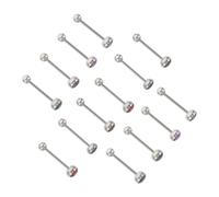 HEMOTON 14pièces Anneaux De Langue Bijoux Corps Haltère Rondes Femmes Piercings Clous Oreilles Style Unisexe Écailles Poisson Occasions Spéciales