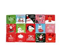 HEMOTON 15 Pièces Carte de Joyeux Noël en Cartes de Vœux Créatives | Écriture de Bénédictions, Exprimer Amour et Meilleurs Souhaits, Style, Usage Nouvel An et Noël Style Aléatoire