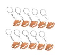 HEMOTON 15 Pièces Porte-clés Rugby Ballon de Sport pour Sacs à Dos Clés de Voiture et Accessoires de Fête Thème Sportif